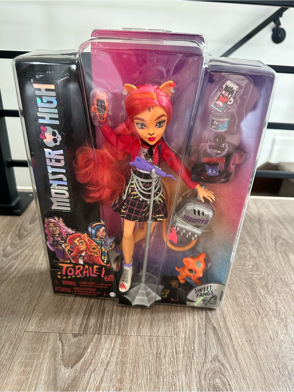 Monster High Toralei Doll — Pink and Orange Hair with Purple Accents